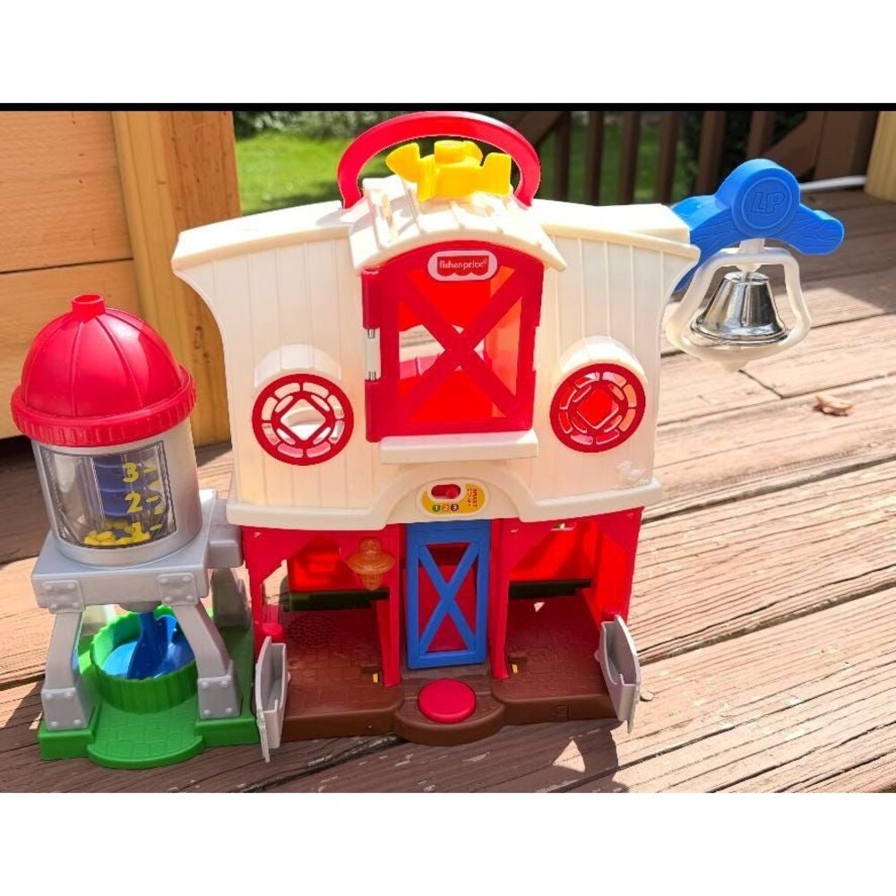 Fisher Price Little People Smart Stages Farm Playset Barn Silo Bell Toys